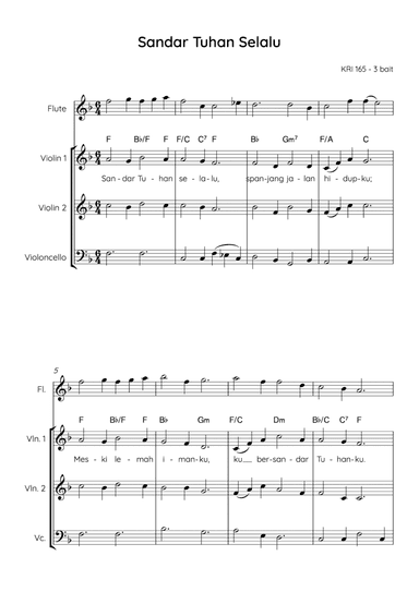 Trusting Jesus / Sandar Tuhan Selalu (arr. Angie Wiranata)