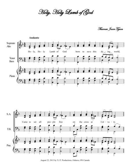 Holy, Holy Lamb of God