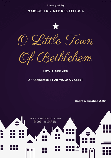 O Little Town of Bethlehem - Viola Quartet (arr. MARCOS LUIZ MENDES FEITOSA)