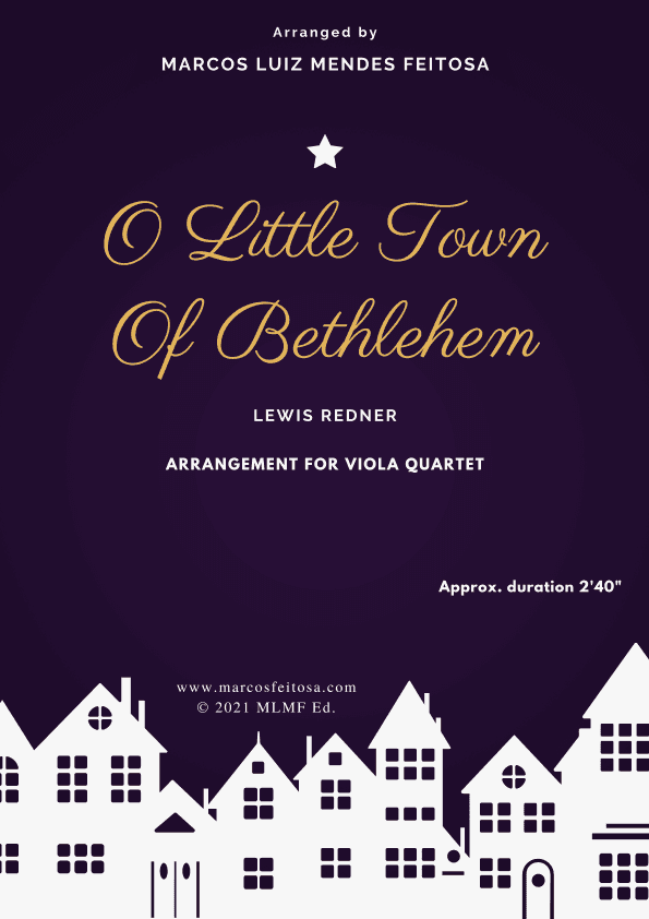 O Little Town of Bethlehem - Viola Quartet (arr. MARCOS LUIZ MENDES FEITOSA)