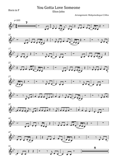 You Gotta Love Someone (arr. Melquisedeque C.Silva)