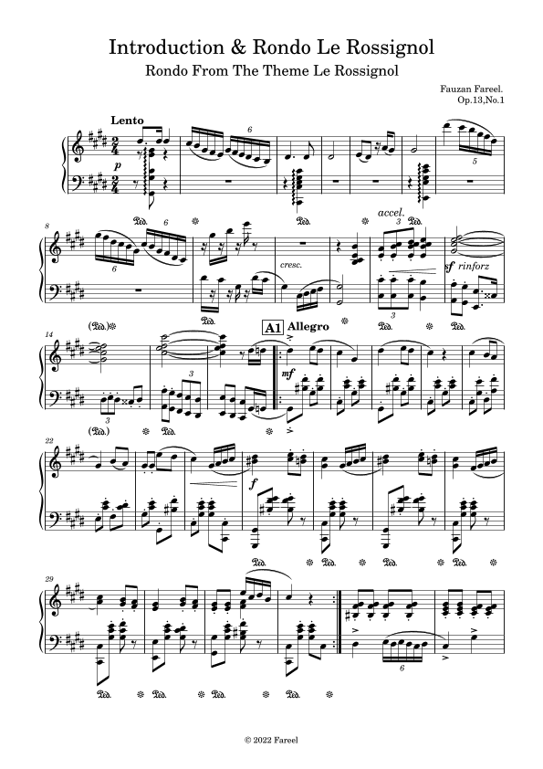 Introduction And Rondo Le Rossignol