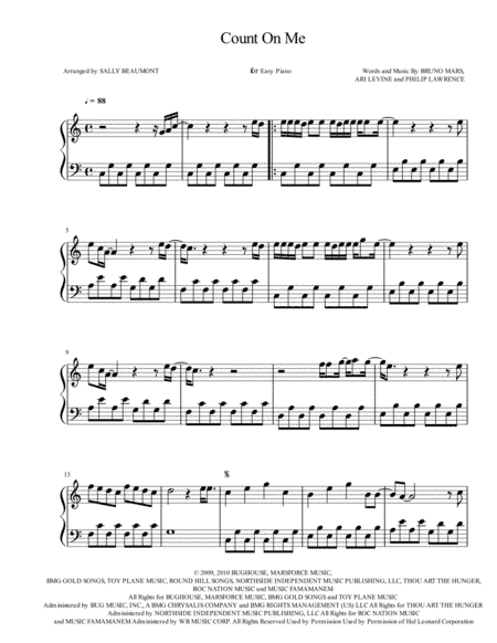 Count On Me (arr. Sally Beaumont)