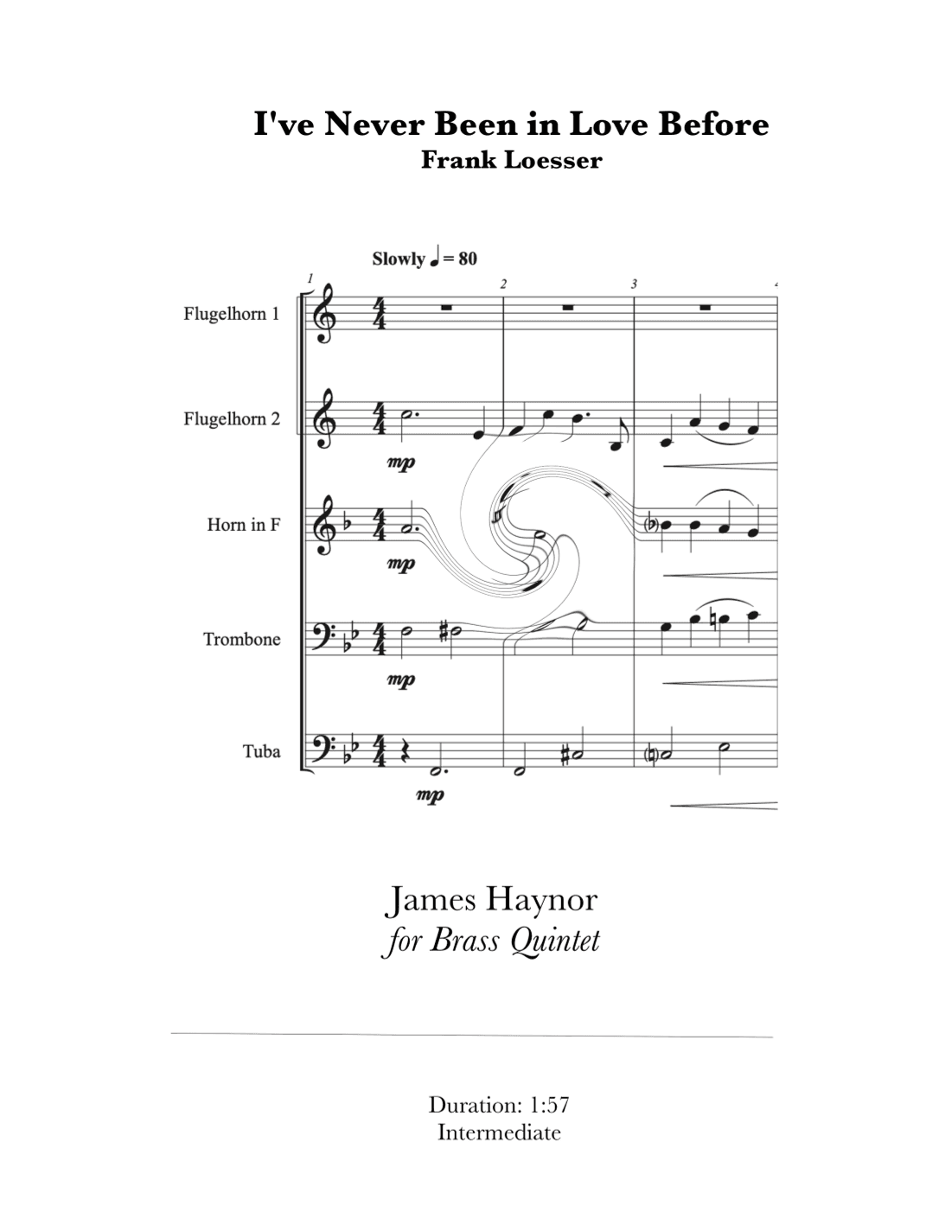 I've Never Been In Love Before (arr. James Haynor)