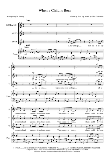 When A Child Is Born (arr. Di Healey)