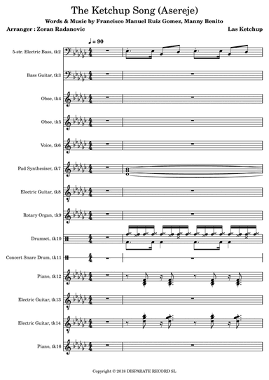 Asereje Spanglish Version (arr. Zoran Radanovic)