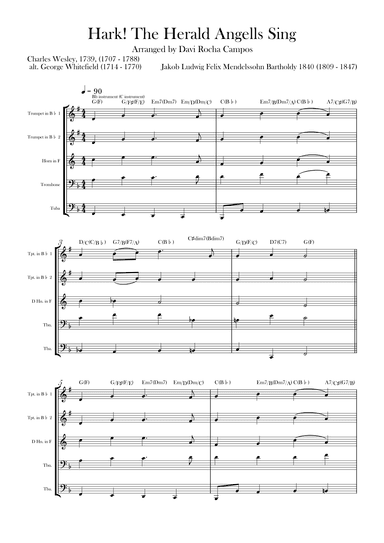 Hark! The Herald Angells Sing (arr. Davi Rocha Campos)