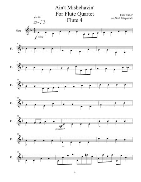Ain't Misbehavin' (arr. Neal Fitzpatrick)