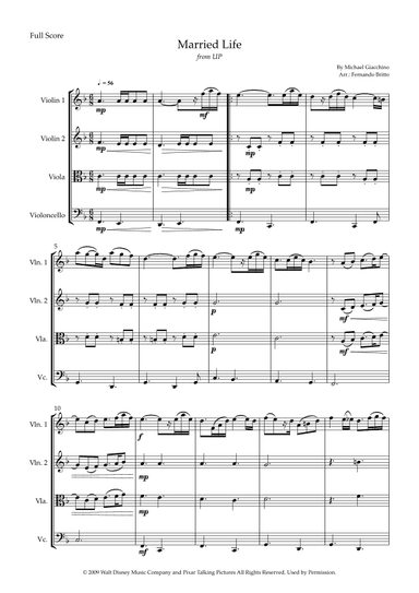 Married Life (arr. Fabio Britto)