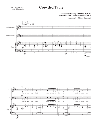 Crowded Table (arr. Whitney Simmonds)
