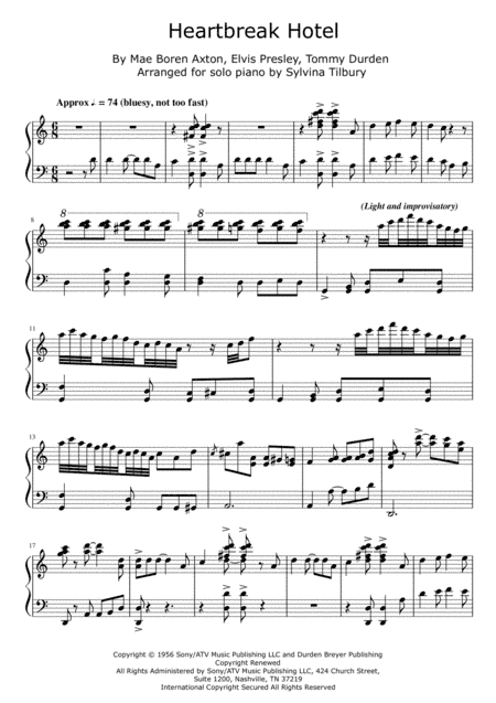 Heartbreak Hotel (arr. Sylvina Tilbury)