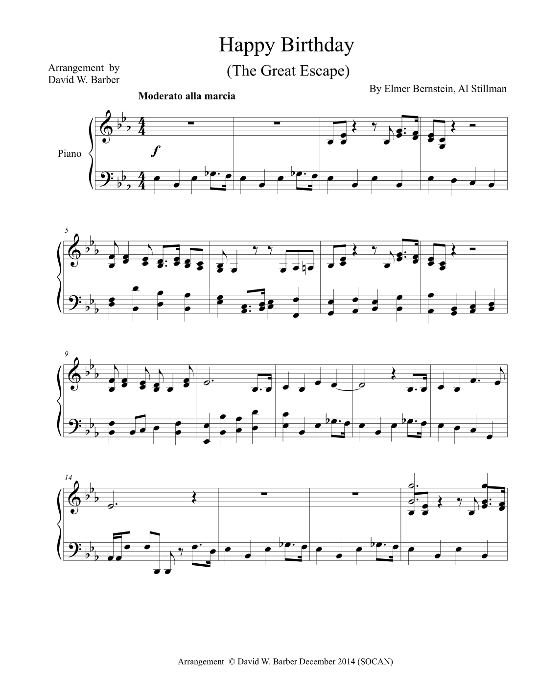 The Great Escape March (arr. David W. Barber)