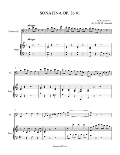 Sonatina Op. 36 #1 (arr. Nick Lacanski)