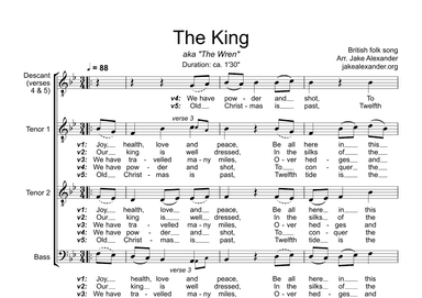 The King - TTB a cappella (arr. Jake Alexander)