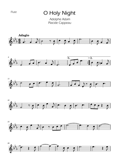 O Holy Night - Flute Solo (arr. Ygor Nunes)