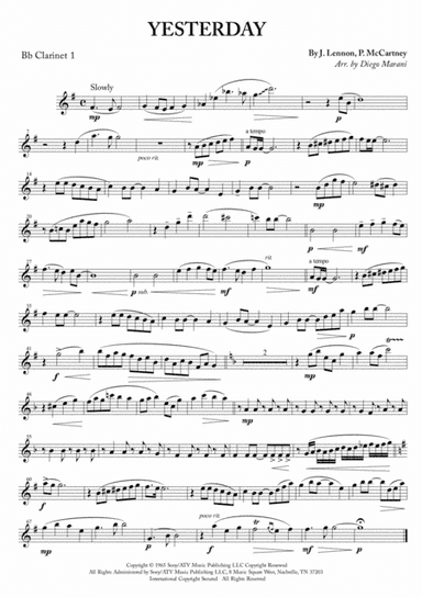Yesterday (arr. Diego Marani)