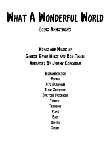 What A Wonderful World (arr. Jeremy Corcoran)