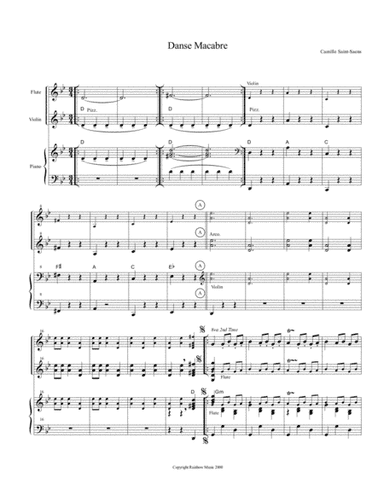 Saint Saens 1874 Op 40 Danse macabre (arr. R G Roth)