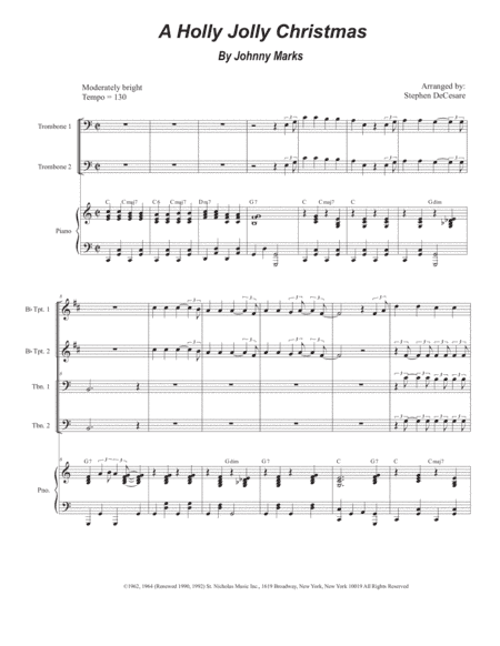 A Holly Jolly Christmas (arr. Stephen DeCesare)