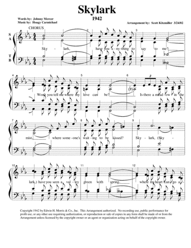 Skylark (arr. Scott Kitzmiller)