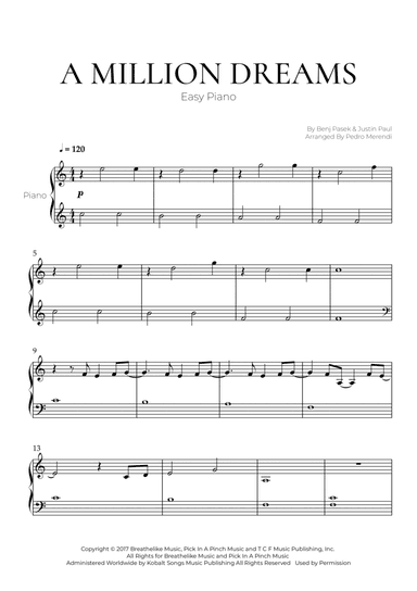 A Million Dreams (arr. Pedro Merendi)