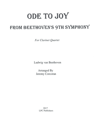 Ode to Joy for Clarinet Quartet (arr. Jeremy Corcoran)