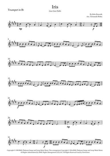 Iris (arr. Fernando Britto)