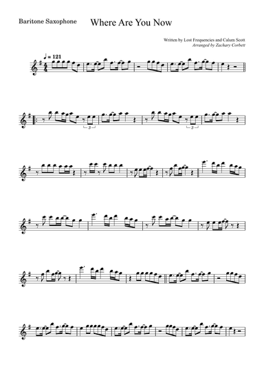Where Are You Now (arr. Zachary Corbett)
