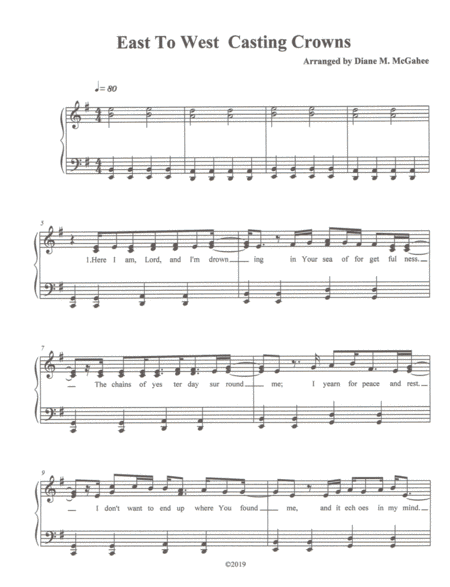 East To West (arr. Diane M. McGahee)