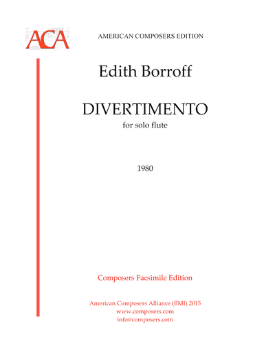 [Borroff] Divertimento