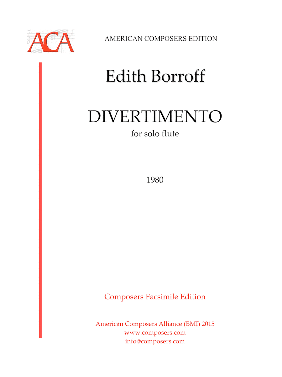 [Borroff] Divertimento