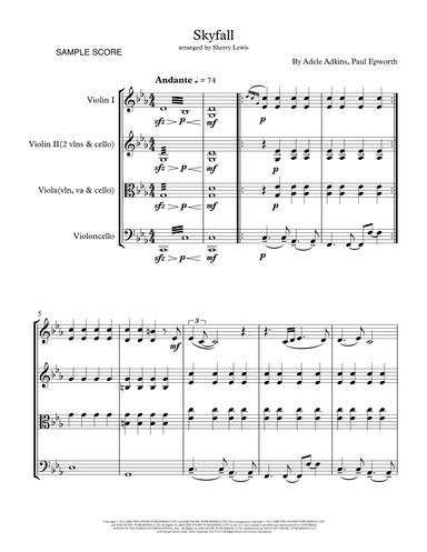 Skyfall (arr. Sherry Lewis Publishing)
