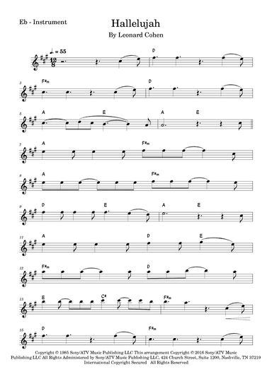 Hallelujah (arr. Fabio Eduardo de Oliveira)