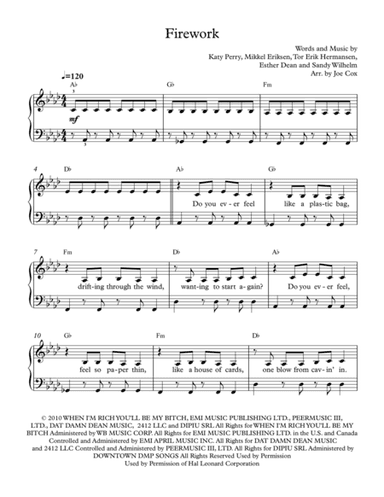 Firework (arr. Joe Cox)