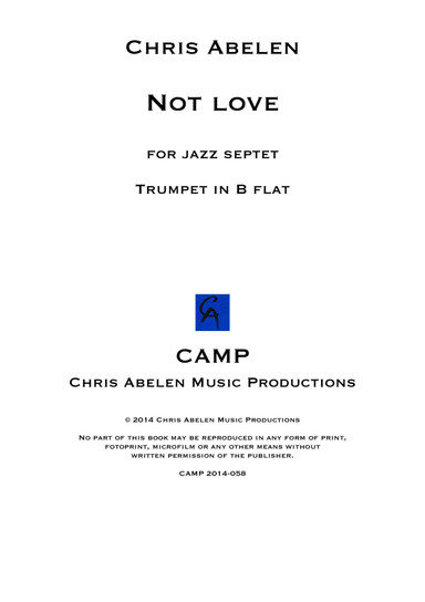 Not love - trumpet in b flat