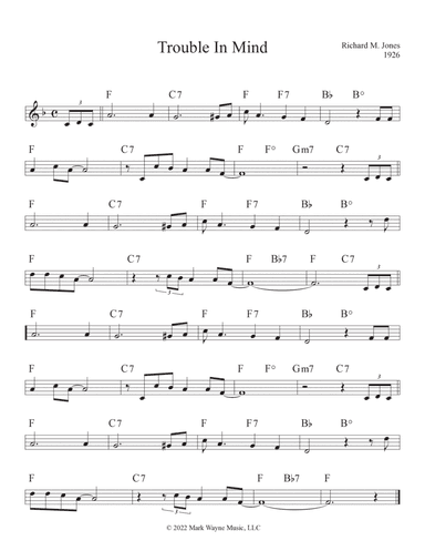 Trouble In Mind (arr. Mark Huxhold)