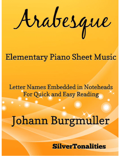 Arabesque Elementary Piano Sheet Music (arr. SilverTonalities)