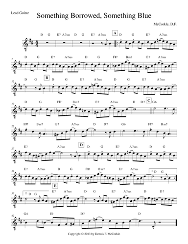 Something Borrowed, Somethiing Blue (for Two Guitars)
