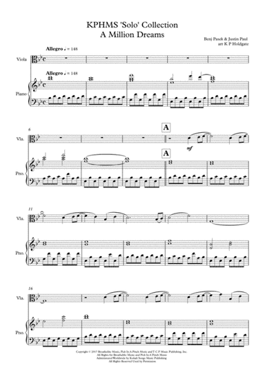 A Million Dreams (arr. Kevin P Holdgate)