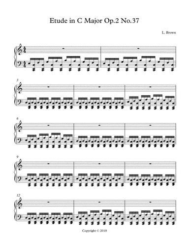 Etude in C Major Op.2 No.37