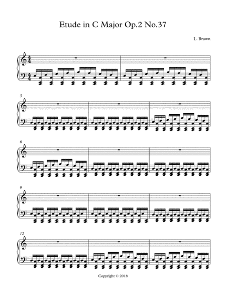 Etude in C Major Op.2 No.37
