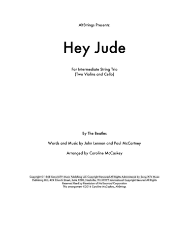 Hey Jude (arr. Caroline McCaskey)