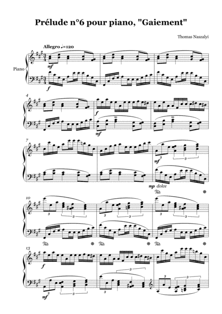 Prélude n°6, "Gaiement"