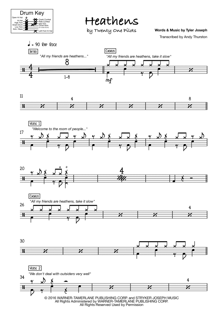 Heathens (arr. Andy Thurston)