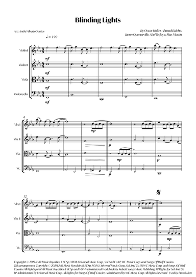 Blinding Lights (arr. André Alberto Santos)