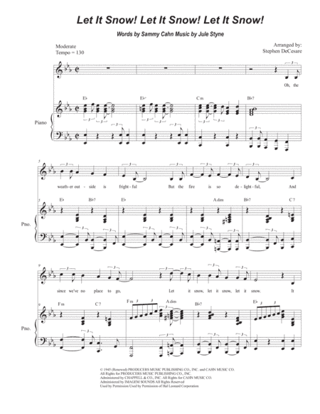 Let It Snow! Let It Snow! Let It Snow! (arr. Stephen DeCesare)