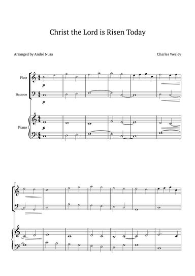 Christ the Lord is Risen Today (arr. André Nusa)