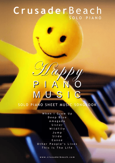 Happy Piano Music - CrusaderBeach - Upbeat Piano Solo Songbook