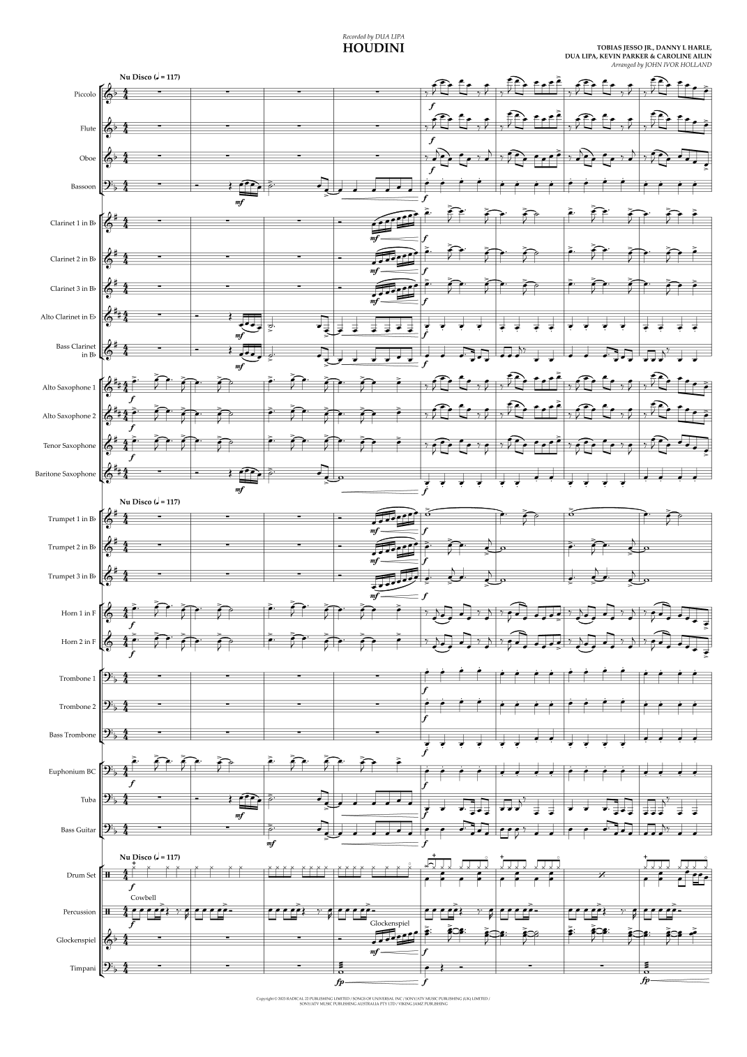 Houdini (arr. John Ivor Holland)