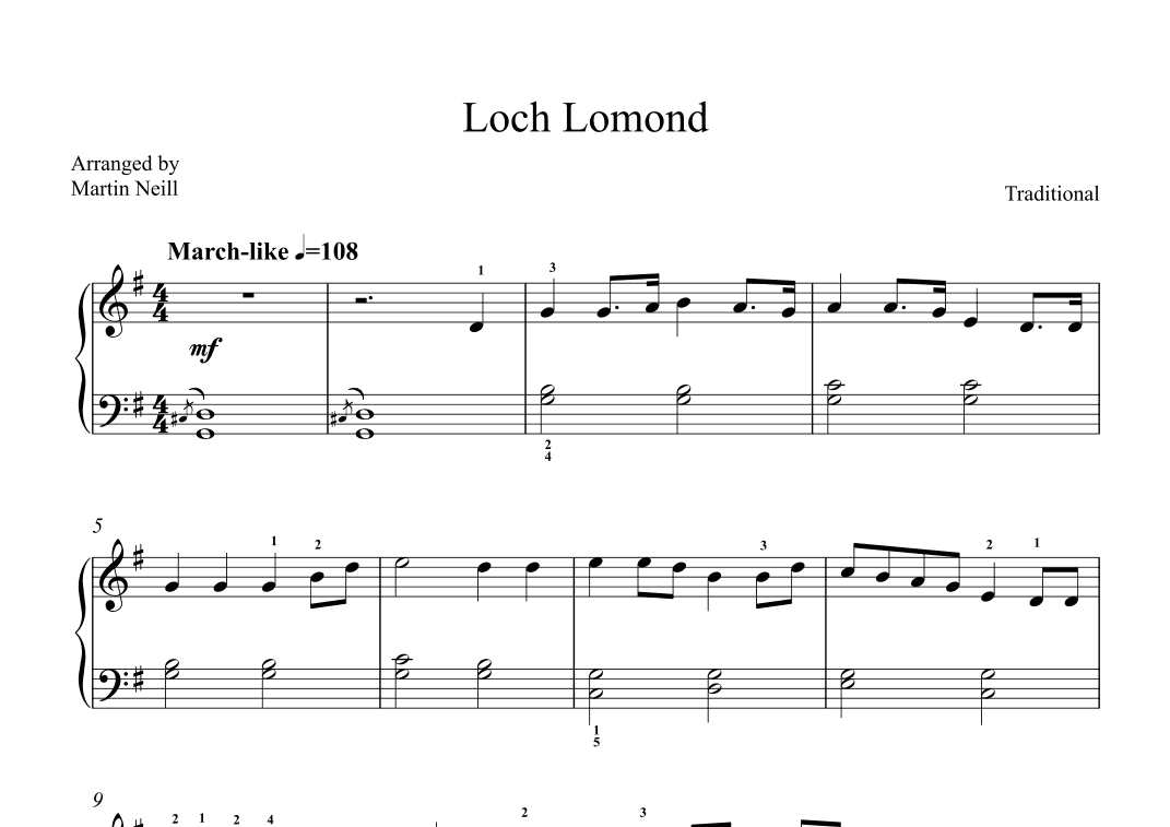 Loch Lomond (arr. Martin Neill)